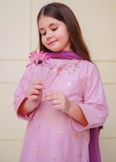 Shanzey Embroidered Cambric Suits Stitched 3 Piece For Girls S25EC SHK-4608